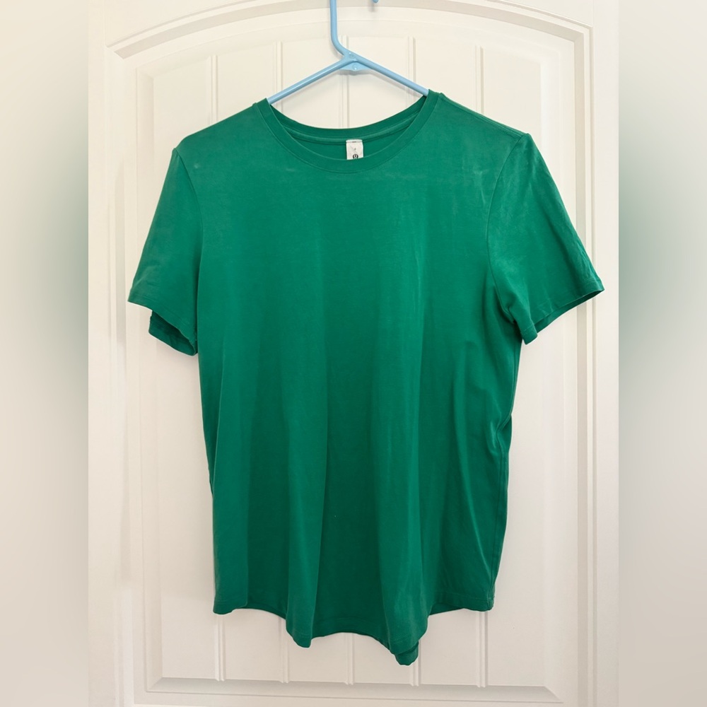 Love Curved-Hem Crewneck T-Shirt